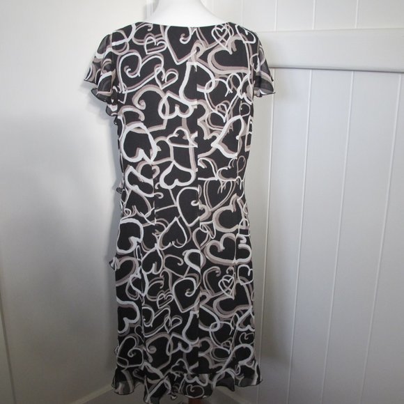 Nine West | Whimsical Heart Ruffle Dress - Picture 4 of 16